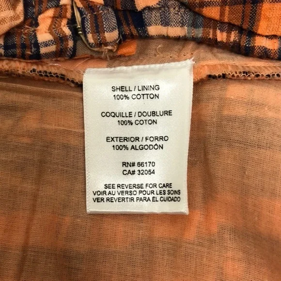 💛 2X 💛 NWT Anthro Tank Top Plaid Ruffled Ruched Cropped Plus Size - Picture 3 of 6